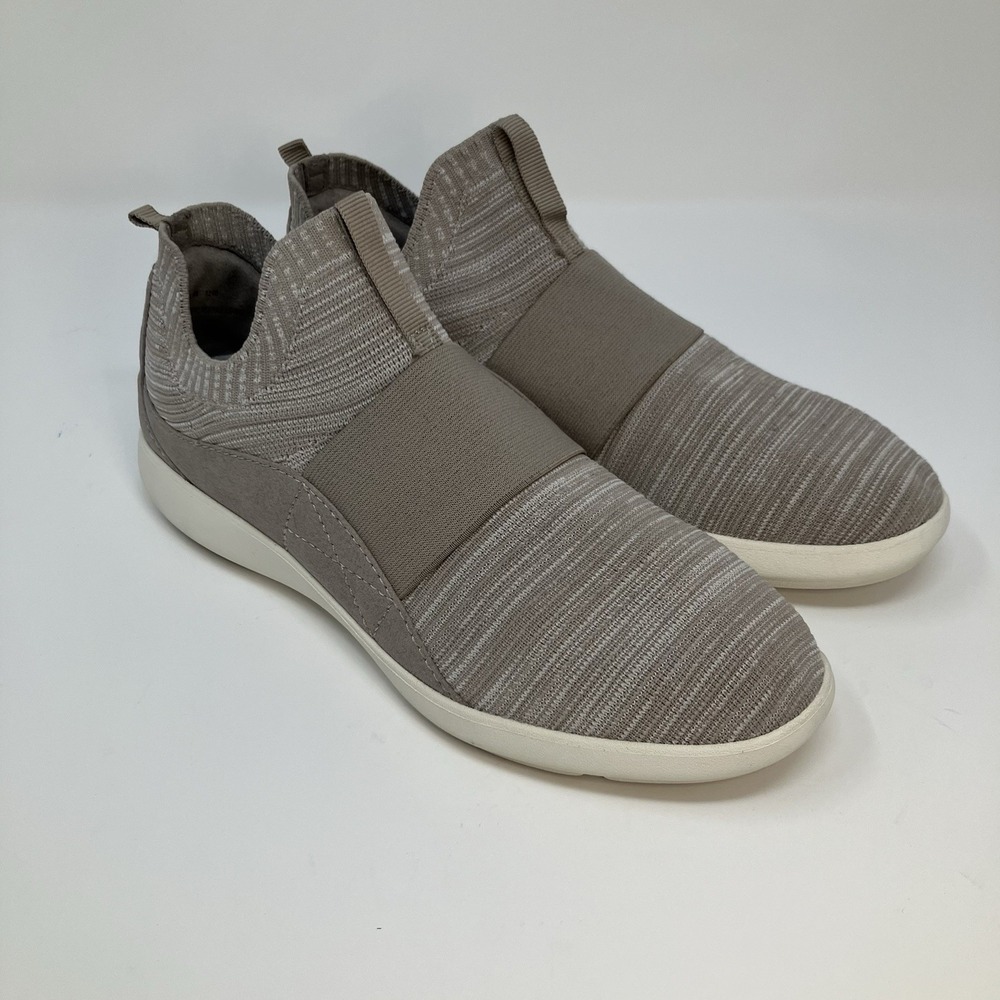 ABEO Encore Knit Womens Slip On Sneakers Taupe Beige Comfort Orthotic Size 9